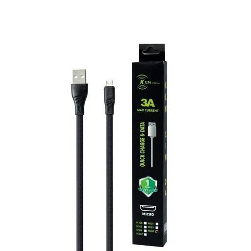 کابل تبدیل USB به microUSB کن شین دا مدل LOX1 به طول 1 متر با قابلیت انتقال دیتا و اطلاعات